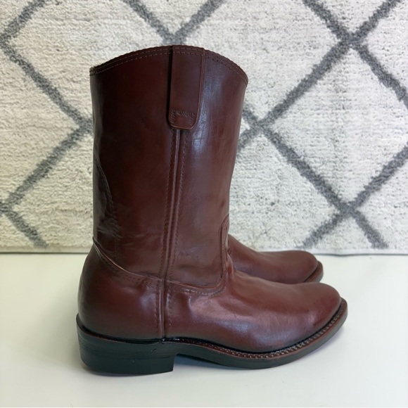 Lacrosse Men’s 8 Made In USA Cowboy Western Rubber Boots Red Vintage - Picture 2 of 10